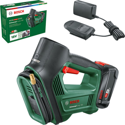 Bosch groen bosch universalpump 18v compressor - 10.3 bar - met 18 v accu en lader