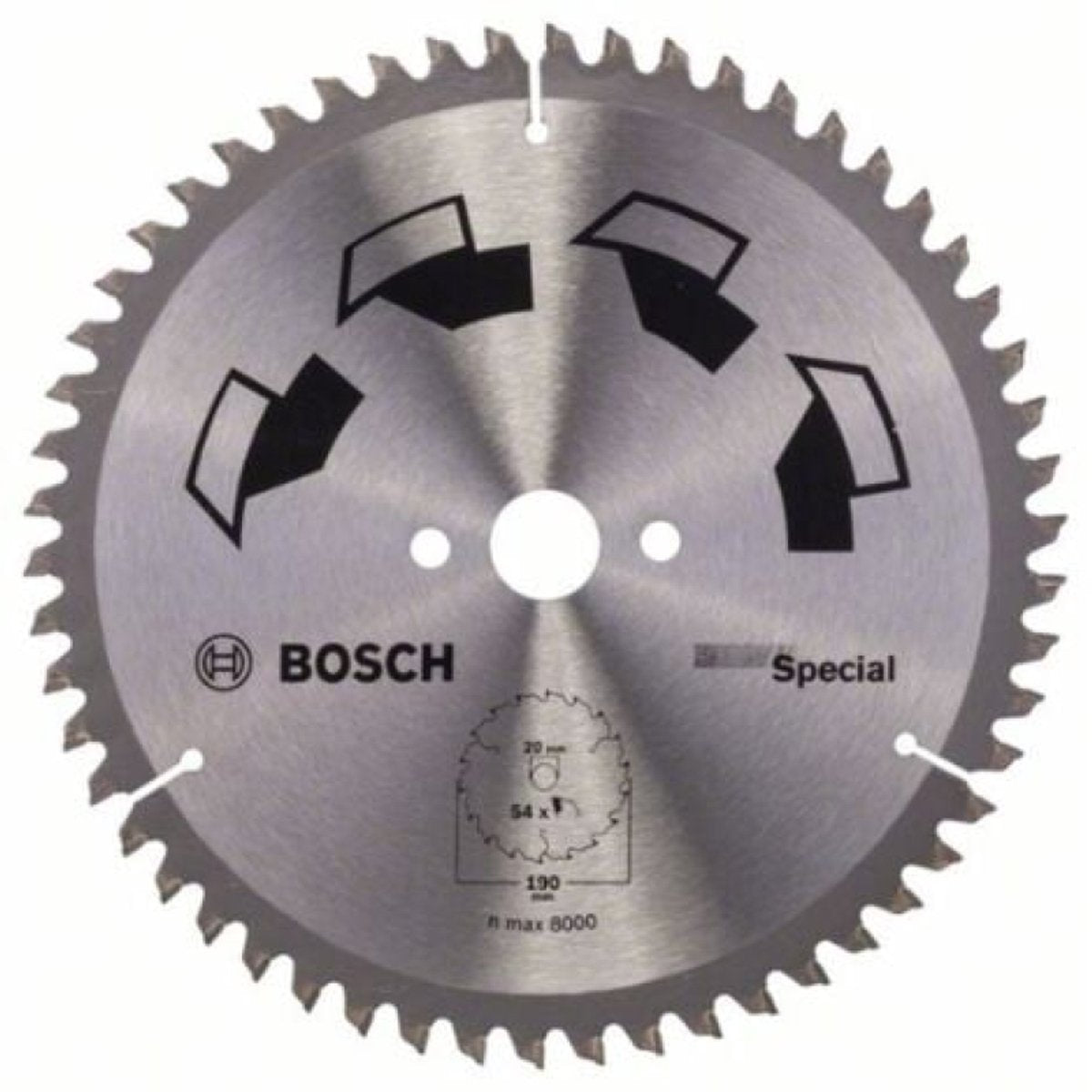 Bosch - cirkelzaagblad special -190 x 20 x 2,5 mm - 54