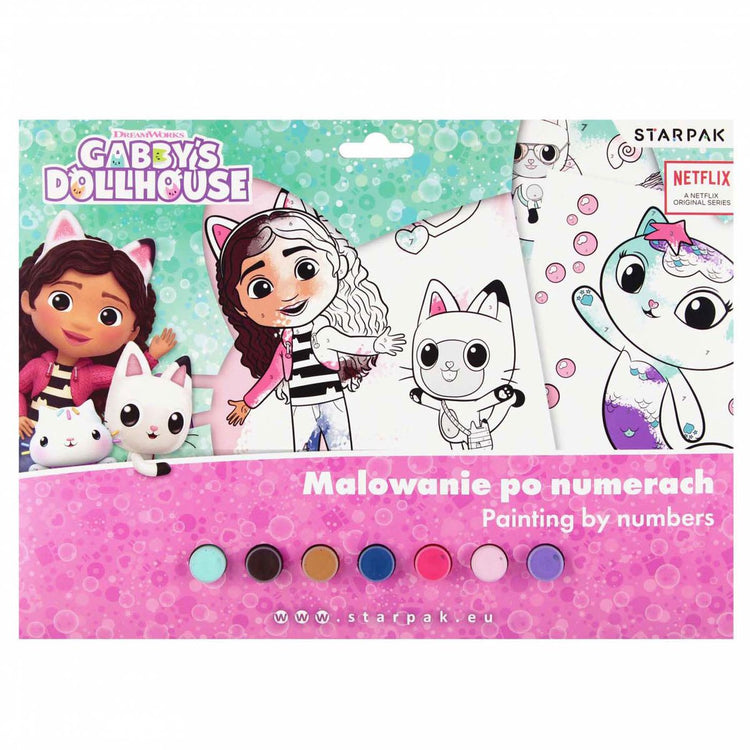 Euro-trade limited liability lobbes schilderen op nummer gabby's poppenhuis met 7 kleuren verf.