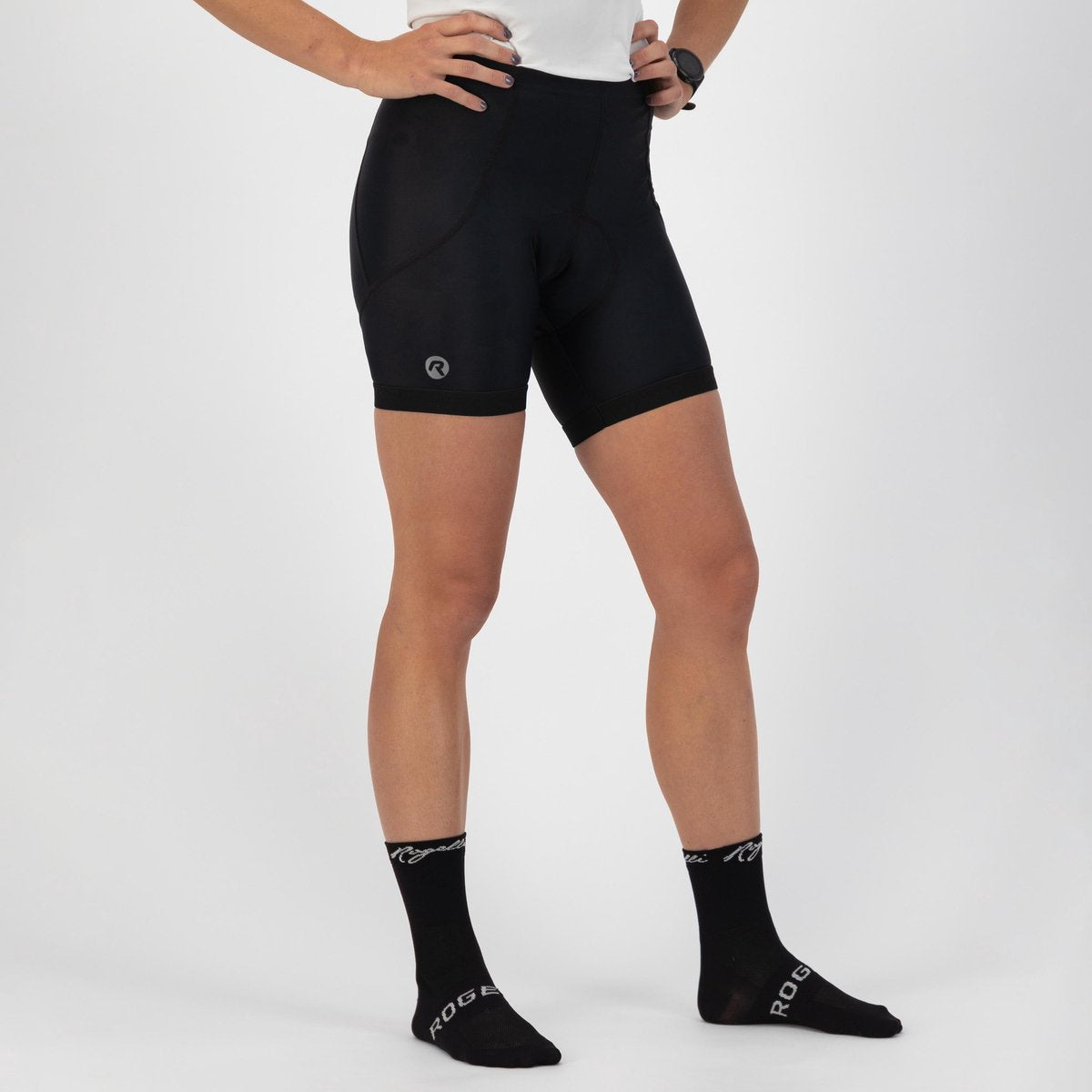 Rogelli core dames korte fietsbroek - zeem - zonder bretels - zwart
