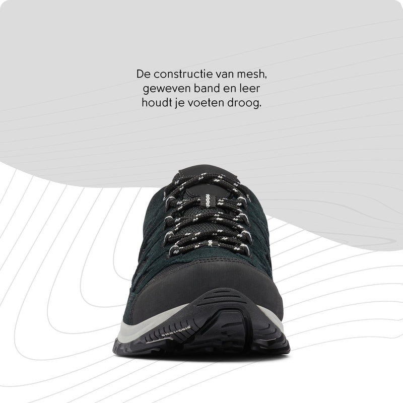 Columbia crestwood waterproof heren wandelschoenen - black