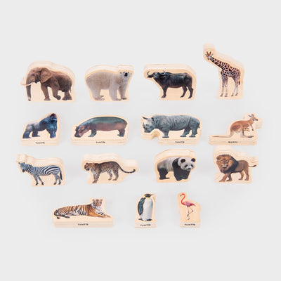 Tickit® houten wilde dieren blokken