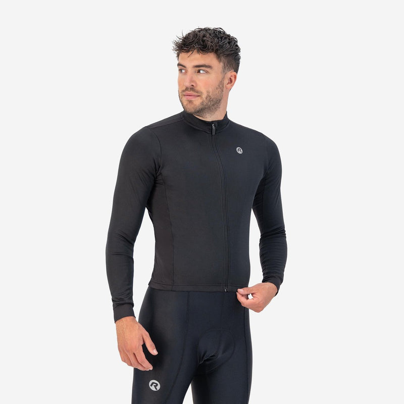Rogelli core fietsshirt heren - lange mouwen - zwart - l