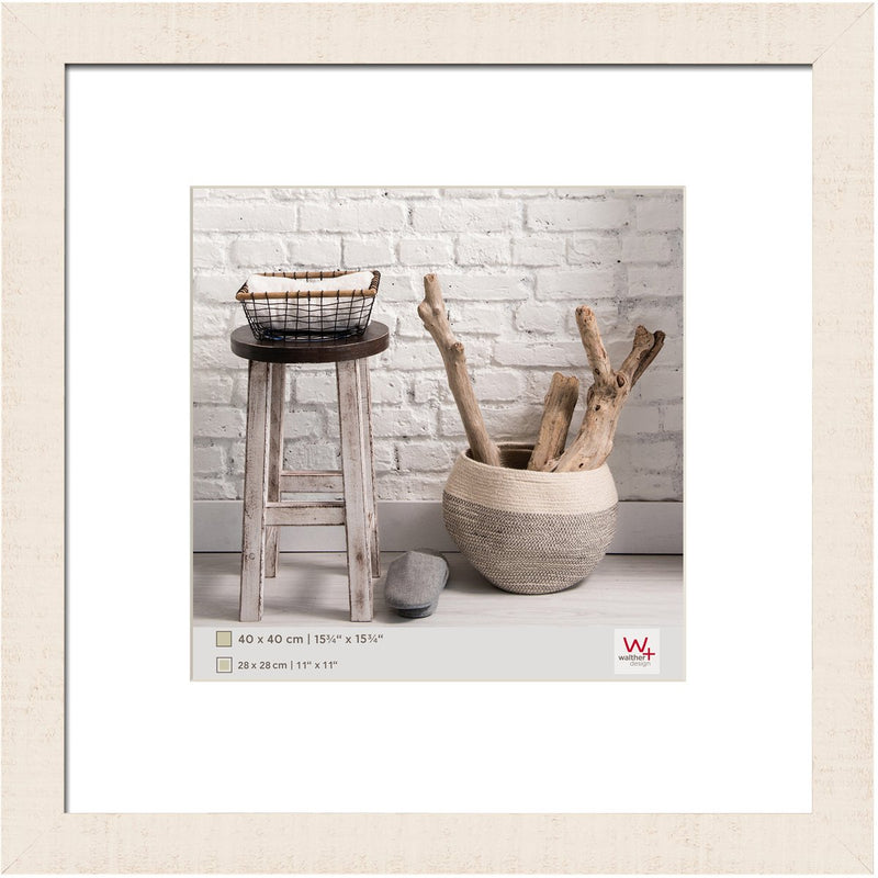 Walther home - houten lijst - fotoformaat 40x40 cm - crème wit