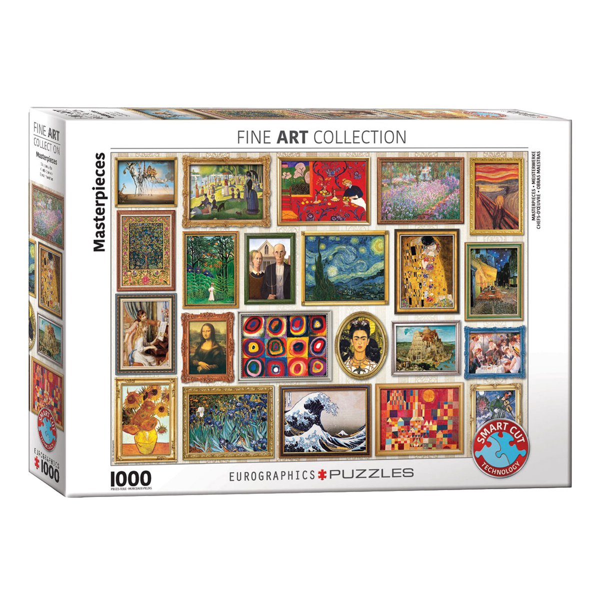 Eurographics - meesterwerken - 1000 stukjes 68×48cm (b×h) - legpuzzel