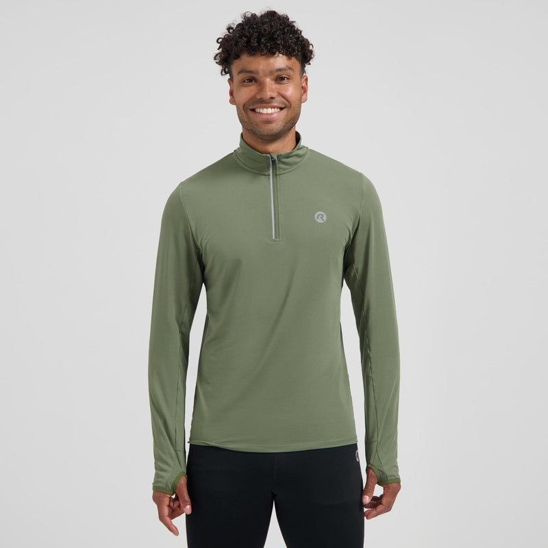 Rogelli core hardloopshirt heren - lange mouwen - groen - s