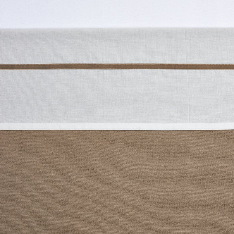 Meyco baby bies ledikant laken - taupe - 100x150cm - 0.3 tog