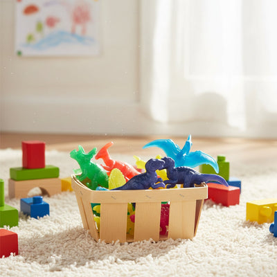 Eddy toys stretch dino 6-delig tpr - fidget speelfiguren dinosaurussen - rubber - meerkleurig - vanaf 3 jaar - jongens en meisjes - stressverlichter en cadeau-idee