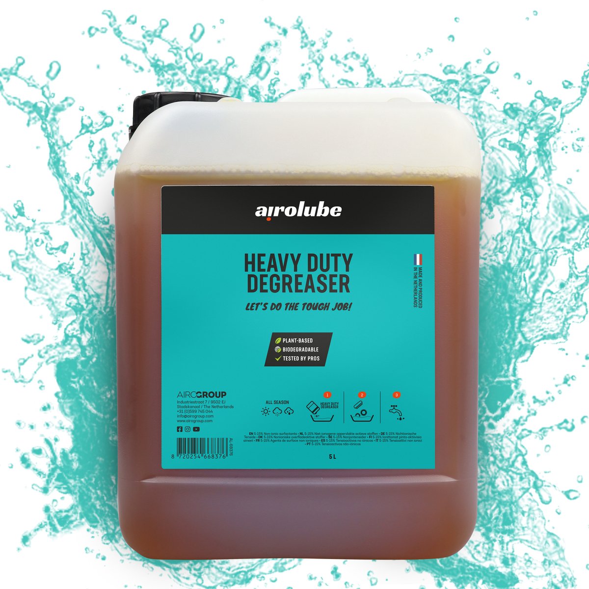 Airolube heavy duty ontvetter jerrycan 5l