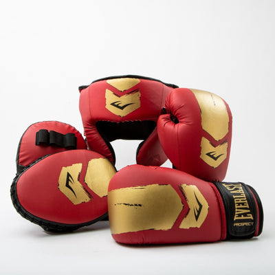 Everlast prospect 2 boxing kit, red gold,