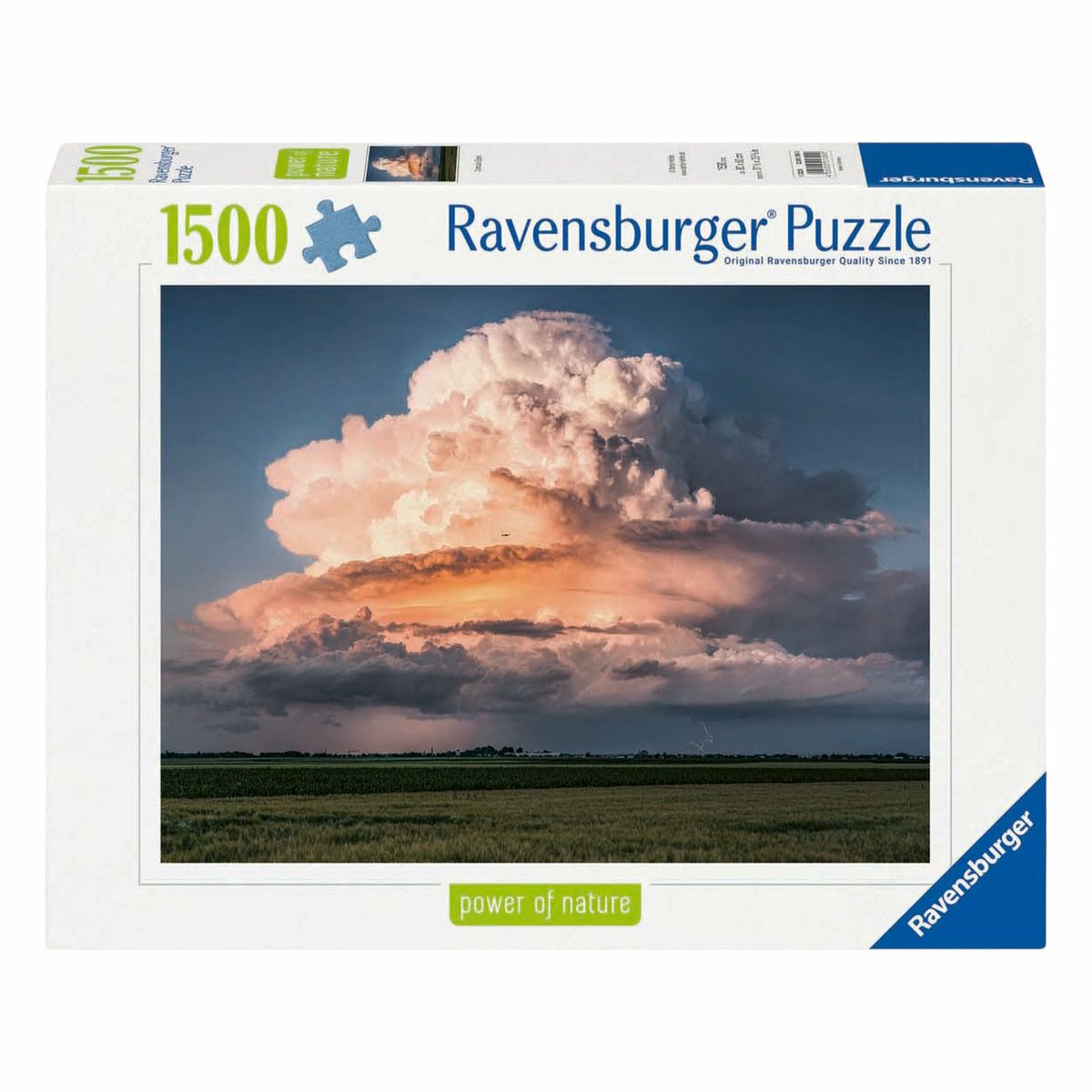 Ravensburger legpuzzel landschap cumulus epos 1500 stukjes puzzel.
