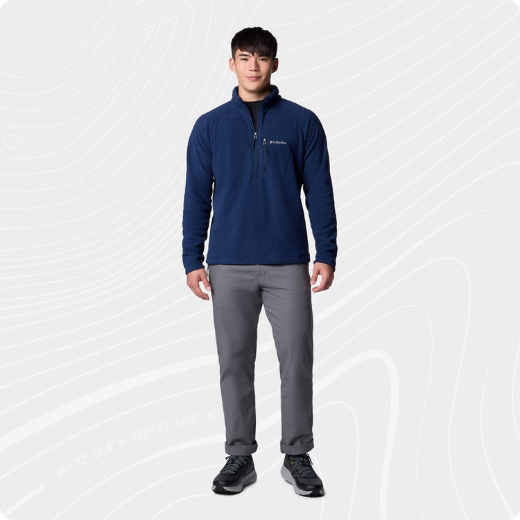 Columbia fast trek™ iii half zip fleece men's outdoortrui - collegiate navy - maat s