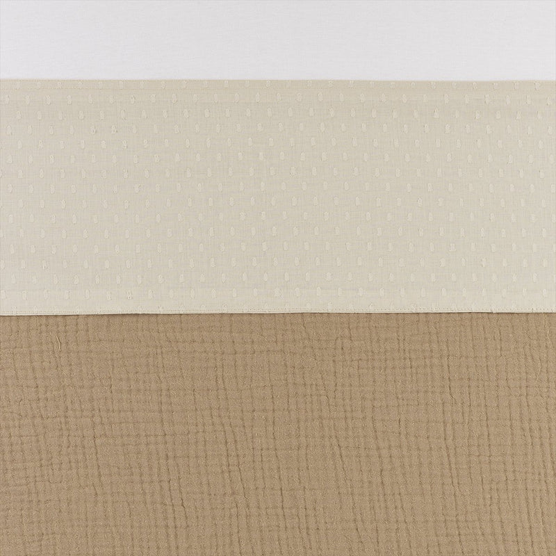 Meyco baby plume ledikant laken - soft sand - 100x150cm - 0.3 tog