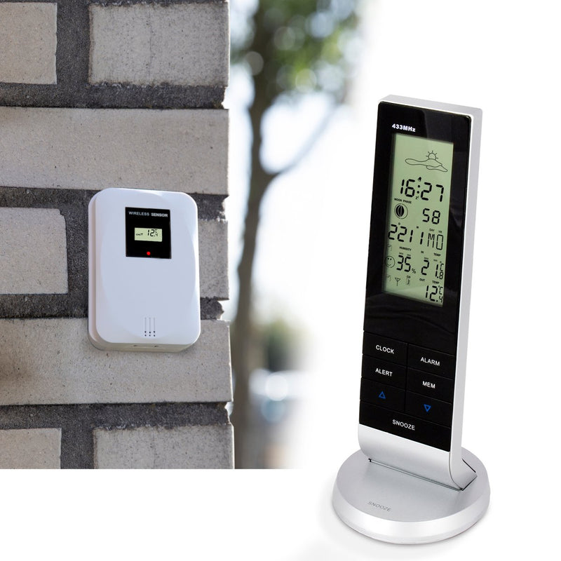Alecto ws-1150 - professioneel weerstation met draadloze buitensensor- zwart