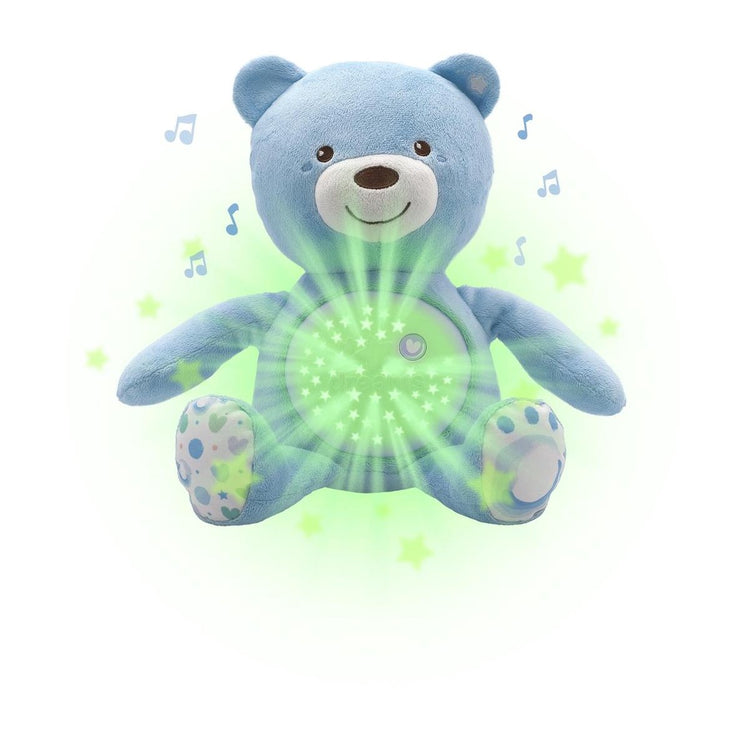 Chicco knuffel projector baby bear first dreams - blauw