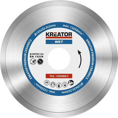 Kreator krt081102 diamantschijf d125 premium nat
