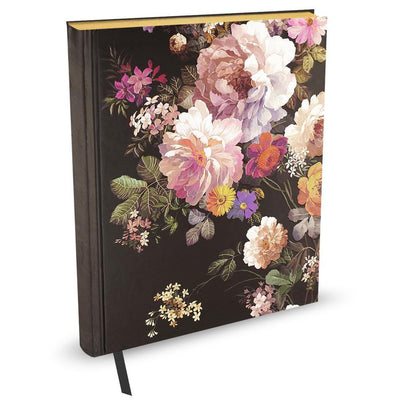 Peter pauper oversize notitieboek - midnight floral - 18x23 cm