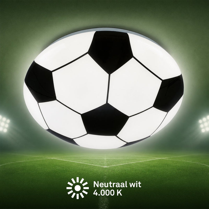 Briloner - led plafondlamp - voetballamp plafonniére - kinderkamer lamp - wk voetbal - 12w - ø27.5cm