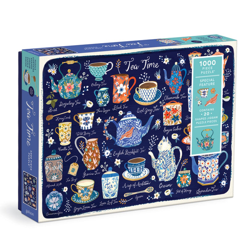 Tea time 1000 piece puzzle with shaped pieces