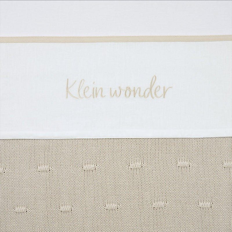 Meyco baby klein wonder ledikant laken - soft sand - 100x150cm - 0.3 tog
