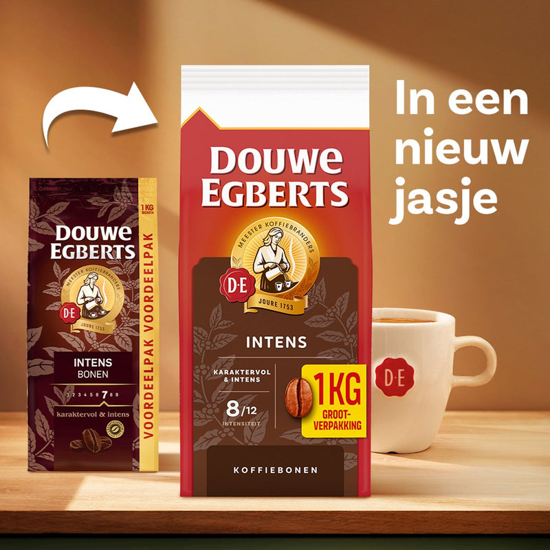 Douwe egberts intens koffiebonen - 4 x 1kg