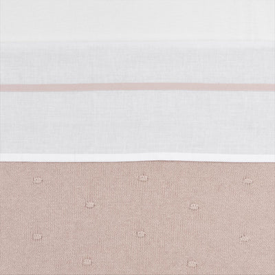 Meyco baby bies ledikant laken - soft pink - 100x150cm - 0.3 tog