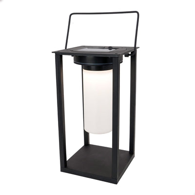 Eglo usigni solar tafellamp buiten - zonne-energie - led - 28 cm - zwart wit - oplaadbaar