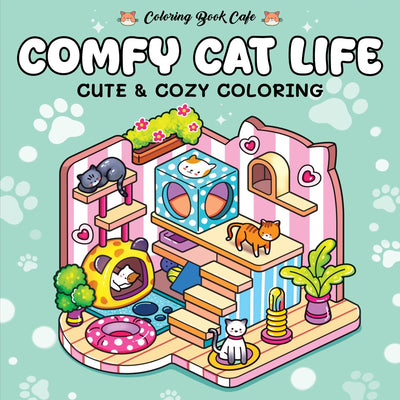 Rebo comfy cat life - coloring book cafe