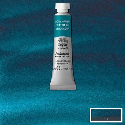 Winsor newton watercolor paint w n 5ml - 697 aqua green