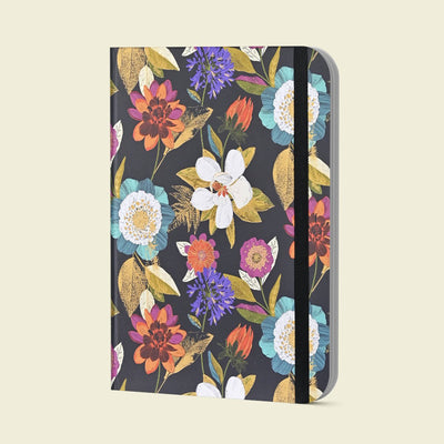 Peter pauper notitieboek mid size journal - floral elegance - met elastieksluiting - 16x21 cm