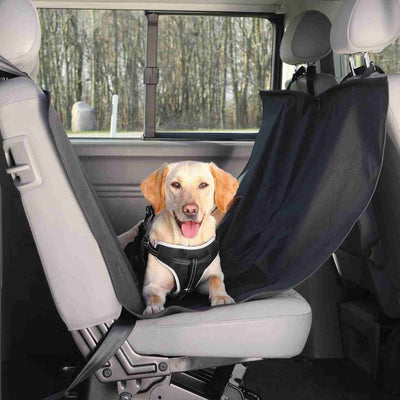 Trixie - hondendeken - auto achterbank - met deurbescherming - zwart - 150x135 cm