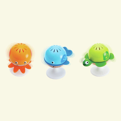 Hape rammelaars dieren met zuignap, 3st.