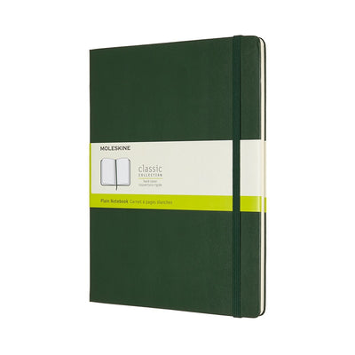 Moleskine classic notitieboek - extra large - hardcover - blanco - mirte groen
