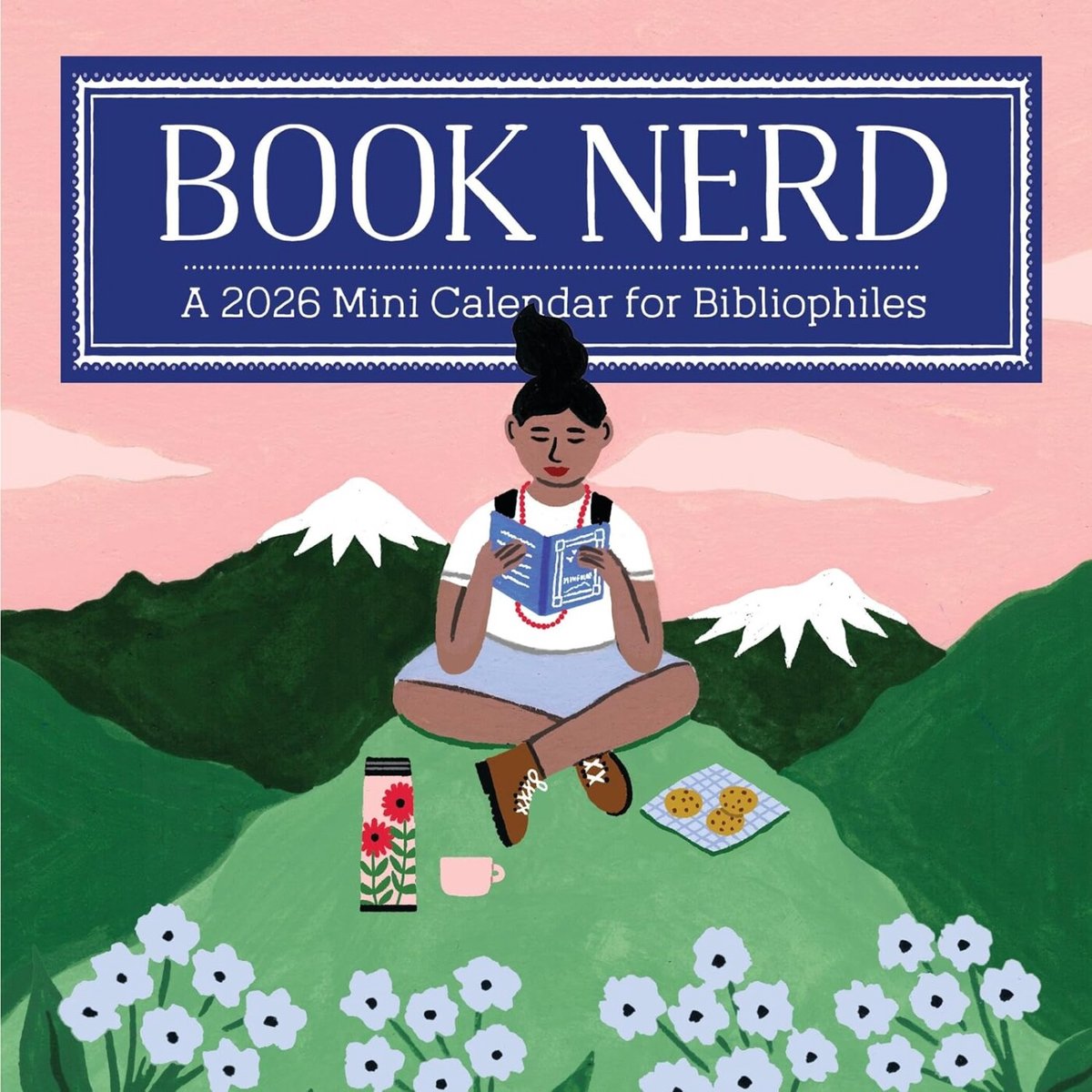 Book nerd mini wall calendar 2026