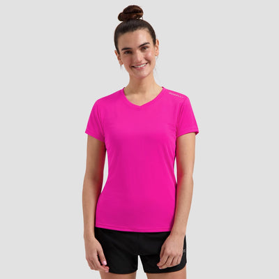 Rogelli promo hardloopshirt dames - korte mouwen - roze - xs