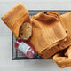 Beddinghouse sheer set van 3 gastendoekjes - oker