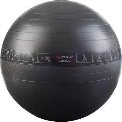 Pure2improve - fitnessbal - met oefeningen - 65 cm - inclusief handpomp