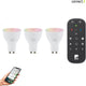 Eglo connect.z eglo starter-z starterspakket - 3x gu10 rgb led lampen - afstandsbediening - zigbee
