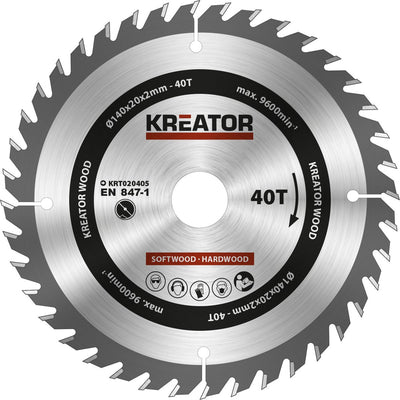 Kreator - krt020405 - cirkelzaagblad - 140mm40t