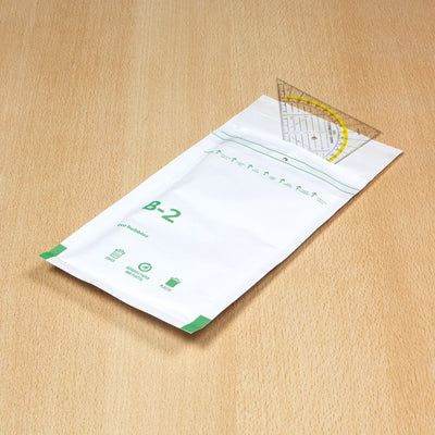 Raadhuis luchtkussenenvelop - 140x225mm - b12 - met plakstrip - wit - 200 stuks - rd-306612
