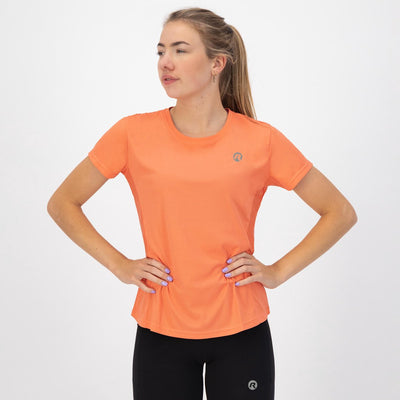 Rogelli core hardloopshirt dames - korte mouwen - koraal - s