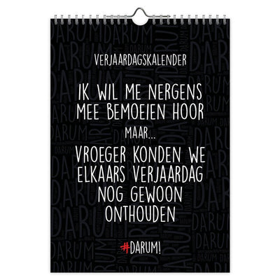 Darum - verjaardagskalender - a4