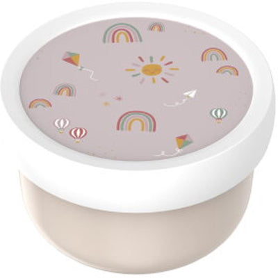 Mepal fruitbox campus - 300 ml - inclusief fruitvorkje - sluit goed af - snackdoosje - sunshine rainbow