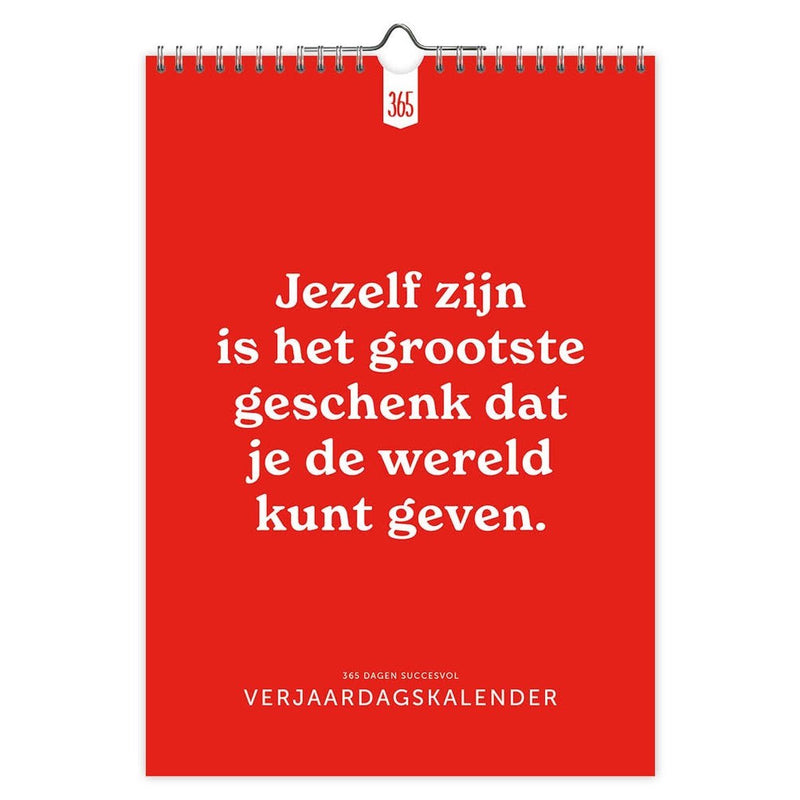 365 dagen succesvol a4 verjaardagskalender