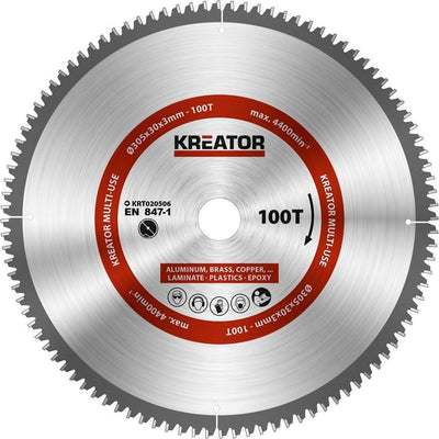 Kreator krt020506 zaagblad hout - 305mm100t