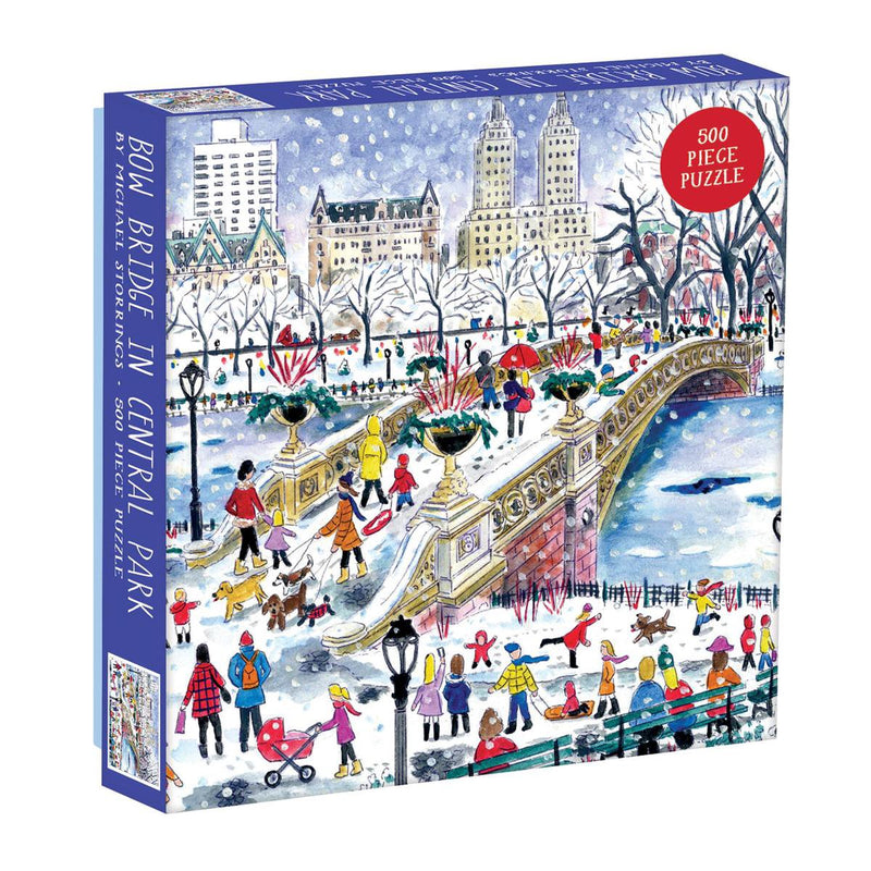 Michael storrings bow bridge in central park 500 piece puzzle