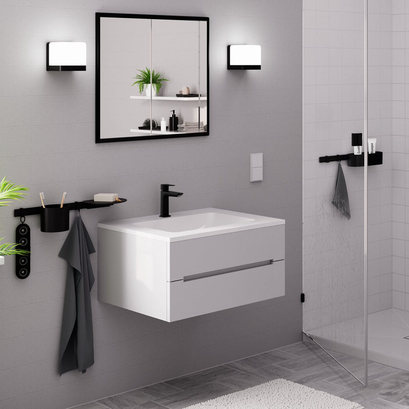 Hansgrohe logis fine - wastafelmengkraan - ééngreeps bediening - coolstart energiebesparend - zonder waste - 110mm - mat zwart