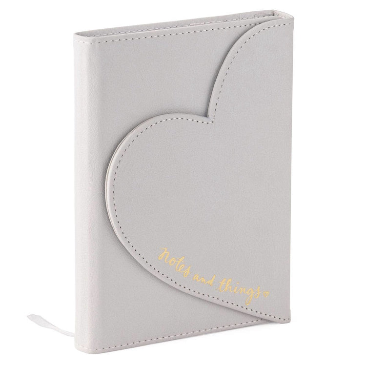 Eccolo notitieboek - heart envelop - grijs - lijn - ca.13x18 cm - ec-dl409c