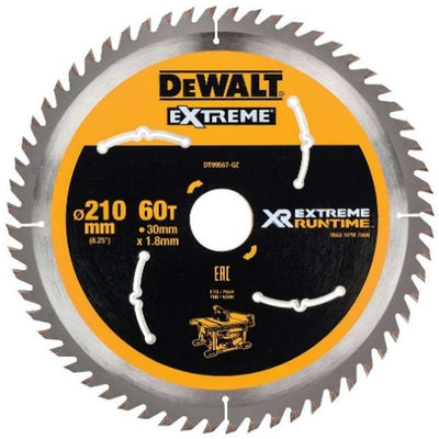 Dewalt accessoires dewalt xr extreme runtime - cirkelzaagblad - 210mm - 60 tanden - flexvolt