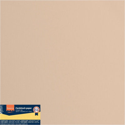 Vaessen creative florence karton - parchment - 305x305mm - ruwe textuur - 216g